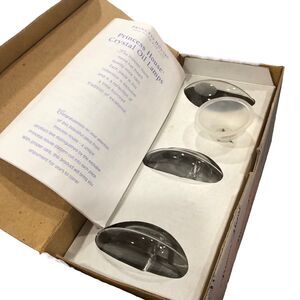 Princess House Crystal Oil Lamps Set of 3 Vintage Floating Candle